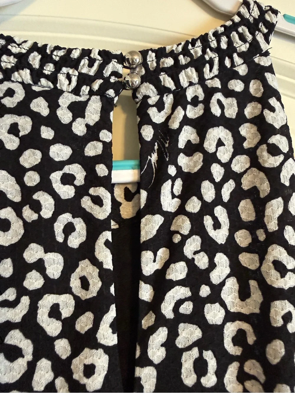 NWT Michael Michael Kors Black & White Animal Print Halter Maxi Dress XL